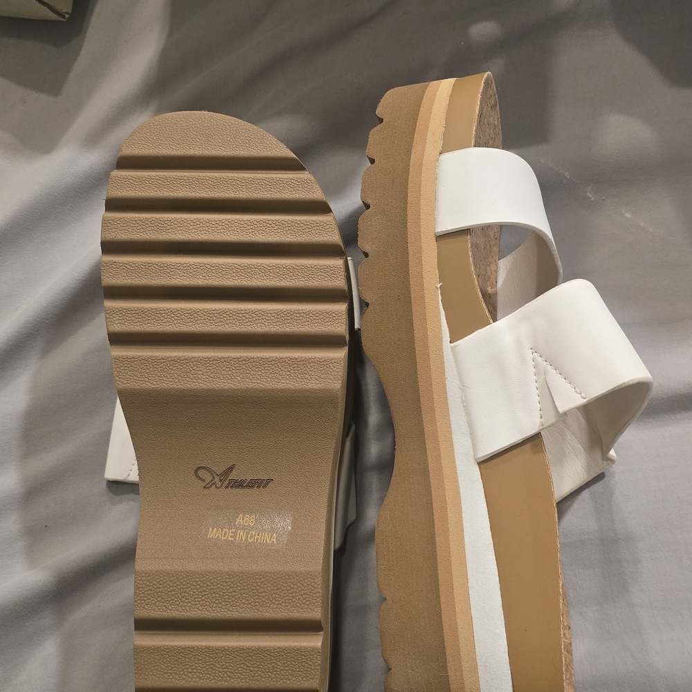 Women's White Sandals by Athlefit - Picture 3 of 3
